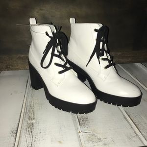 Forever 21 Shoes - White Booties Forever 21 Shoes - White Booties